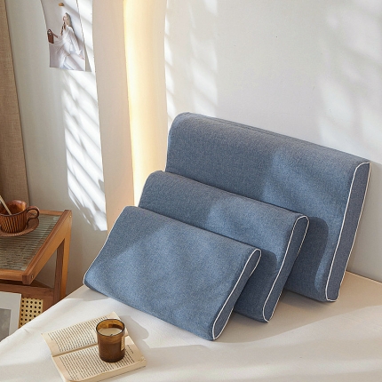 91家纺网 家纺一手货源 找家纺 2023全棉色织水洗棉乳胶枕套单人枕套学生宿舍枕套