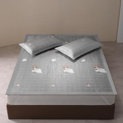 91家纺网 家纺一手货源 找家纺 爱上家居 2023新款冰藤席凉席冰丝席子 巴黎宠儿