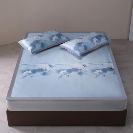 91家纺网 家纺一手货源 找家纺 爱上家居 2023新款冰藤席凉席冰丝席子 恬静风情