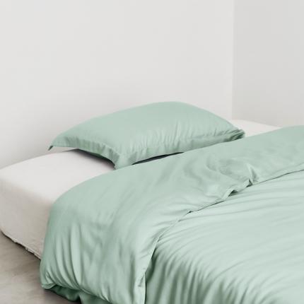 91家纺网 家纺一手货源 找家纺 8小时 2023新款60s兰精天丝纯色单品被套 卡其