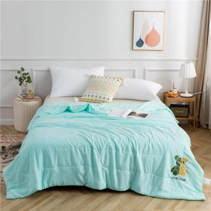 亚龙 2023新款 水洗棉小熊夏被 小冰熊-浅蓝