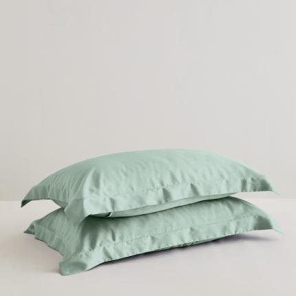 91家纺网 家纺一手货源 找家纺 8小时 2025新款60兰精天丝纯色单品枕套 卡其