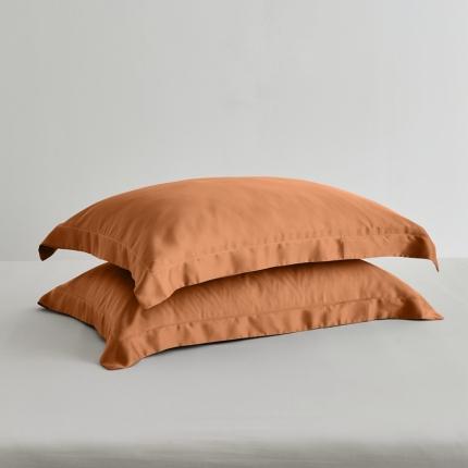 91家纺网 家纺一手货源 找家纺 8小时 2025新款60兰精天丝纯色单品枕套 卡其