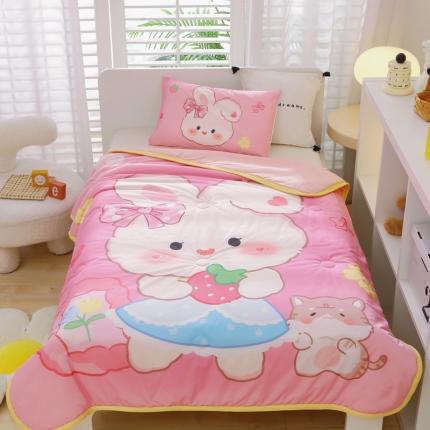 91家纺网 家纺一手货源 找家纺 （总）鱼宝 2023新款凉感丝儿童夏被