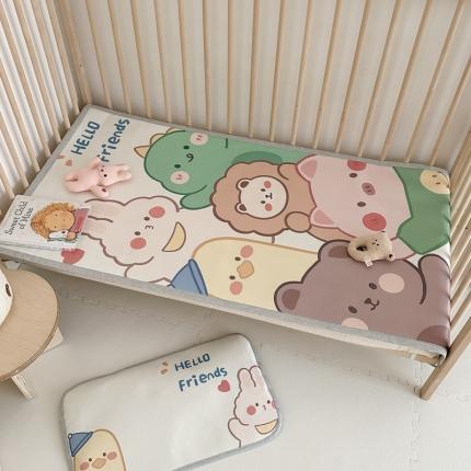 91家纺网 家纺一手货源 找家纺 （总）橘滋 2023夏日高端数码A类可水洗婴幼儿冰丝席