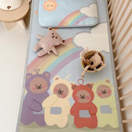 91家纺网 家纺一手货源 找家纺 （总）橘滋 2023夏日高端数码A类可水洗婴幼儿冰丝席