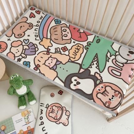 91家纺网 家纺一手货源 找家纺 （总）橘滋 2023夏日高端数码A类可水洗婴幼儿冰丝席