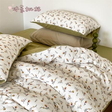 91家纺网 家纺一手货源 找家纺 (总) 顾里 2023新款针织棉双层纱四件套