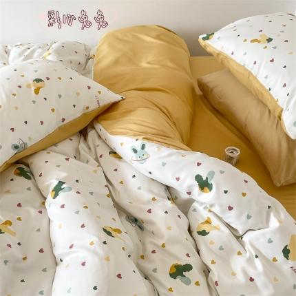 91家纺网 家纺一手货源 找家纺 (总) 顾里 2023新款针织棉双层纱四件套