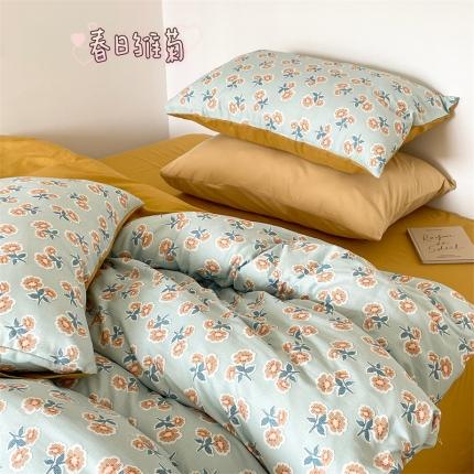 91家纺网 家纺一手货源 找家纺 (总) 顾里 2023新款针织棉双层纱四件套