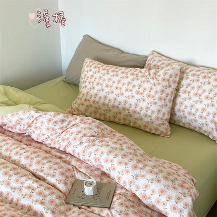 91家纺网 家纺一手货源 找家纺 (总) 顾里 2023新款针织棉双层纱四件套