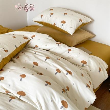 91家纺网 家纺一手货源 找家纺 (总) 顾里 2023新款针织棉双层纱四件套