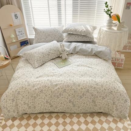 91家纺网 家纺一手货源 找家纺 （总）柠馨 2023新款 13376全棉印花三件套学生季三件套