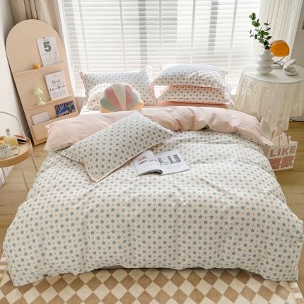 91家纺网 家纺一手货源 找家纺 （总）柠馨 2023新款 13376全棉印花三件套学生季三件套