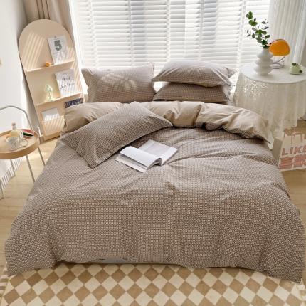 91家纺网 家纺一手货源 找家纺 柠馨 2023新款 13376全棉印花三件套学生季三件套巴巴托斯