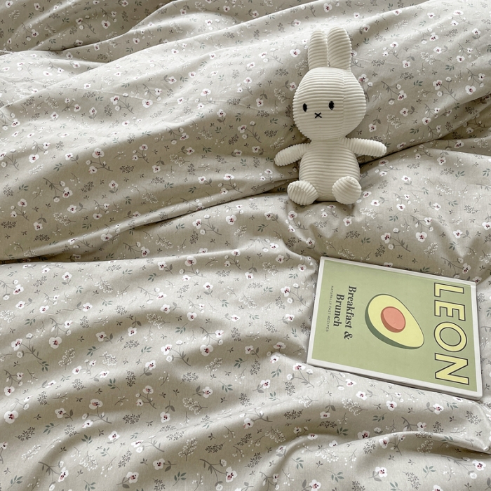 91家纺网 家纺一手货源 找家纺 柠馨 2023新款 13376全棉印花三件套学生季三件套初春