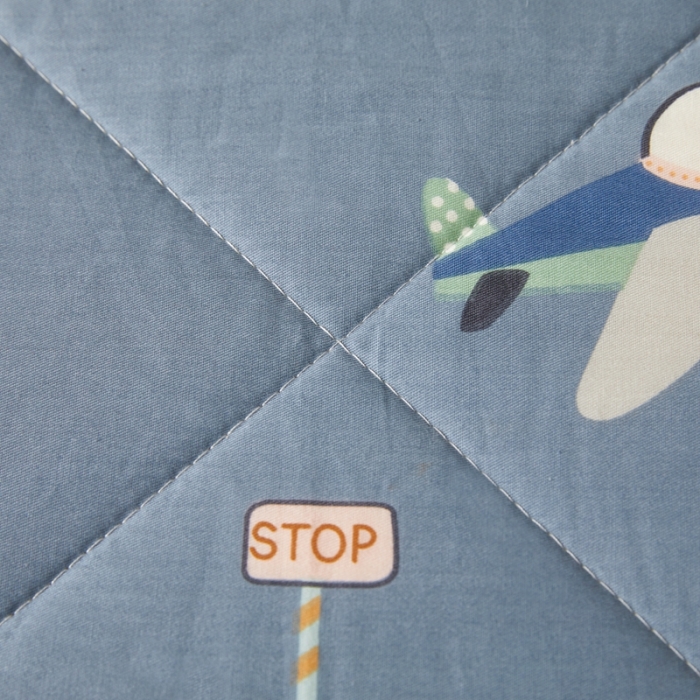 91家纺网 家纺一手货源 找家纺 2023里外100%纯棉印花新疆棉花夏被单人棉花被可机洗 汽车乐园-兰