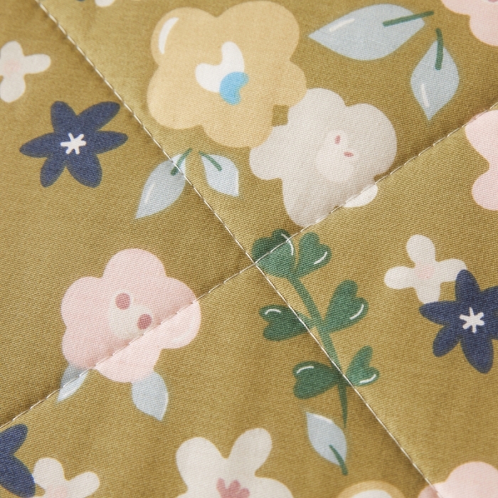 91家纺网 家纺一手货源 找家纺 2023里外100%纯棉印花新疆棉花夏被单人棉花被可机洗 繁花似锦