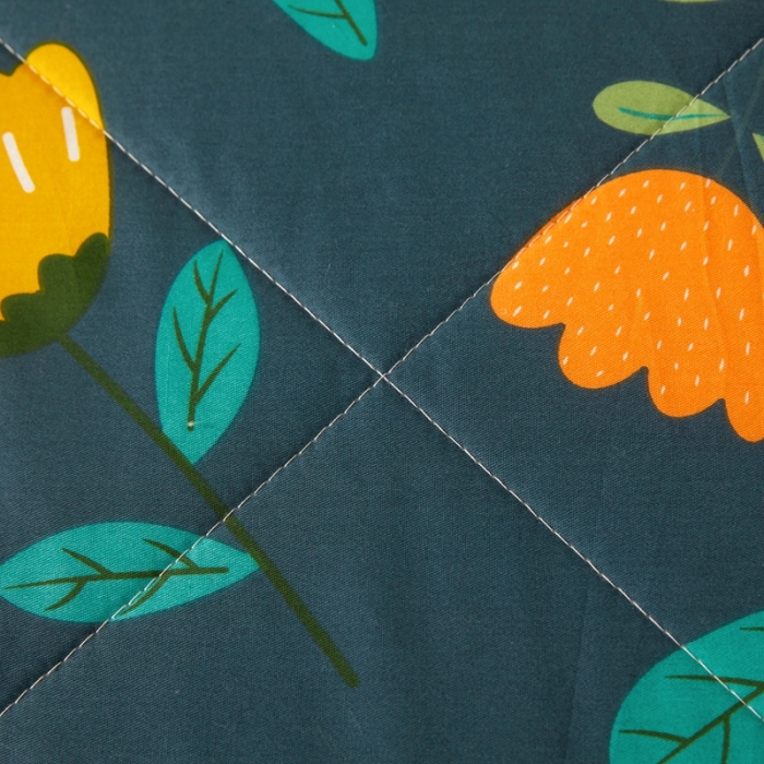 91家纺网 家纺一手货源 找家纺 2023里外100%纯棉印花新疆棉花夏被单人棉花被可机洗 落落繁华-兰