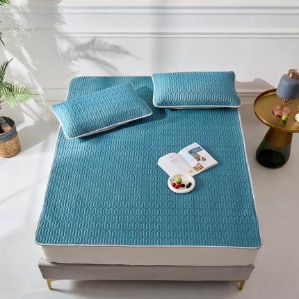 91家纺网 家纺一手货源 找家纺 雪夫人 2023新款 凉感丝凉席-蝴蝶兰