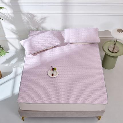 91家纺网 家纺一手货源 找家纺 雪夫人 2023新款 凉感丝凉席-香芋紫