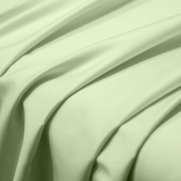 91家纺网 家纺一手货源 找家纺 轻奢高档50支贡缎长绒棉床单单件纯棉全棉纯色被单三件套-莫奈-艾绿