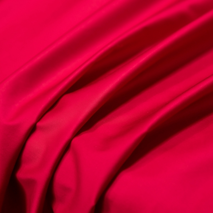 91家纺网 家纺一手货源 找家纺 轻奢高档50支贡缎长绒棉床单单件纯棉全棉纯色被单三件套-莫奈-海棠红