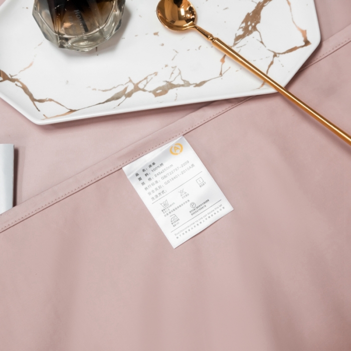 91家纺网 家纺一手货源 找家纺 轻奢高档50支贡缎长绒棉床单单件纯棉全棉纯色被单三件套-莫奈-玉颜粉