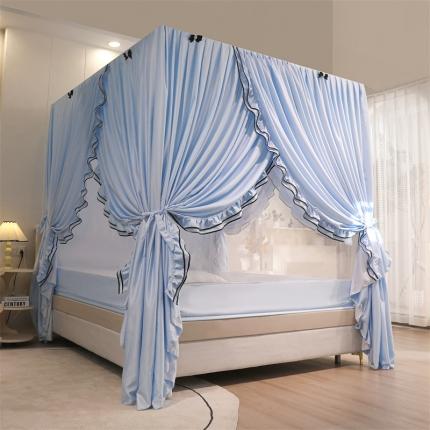 91家纺网 家纺一手货源 找家纺 （总）卓尔居 2023新款坐床外穿落地床幔蚊帐