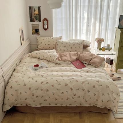 91家纺网 家纺一手货源 找家纺 （总）希文2023新款全棉13372印花四件套晚风告白系列