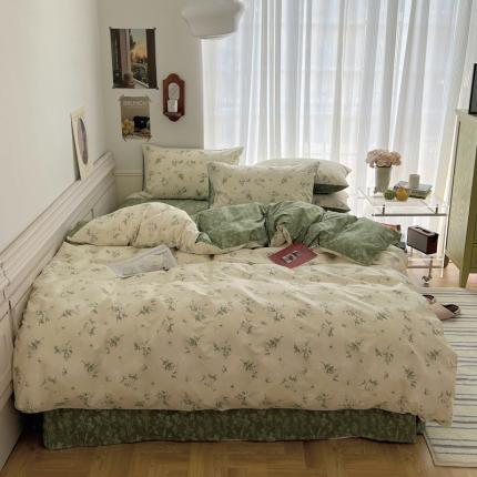 91家纺网 家纺一手货源 找家纺 （总）希文2023新款全棉13372印花四件套晚风告白系列