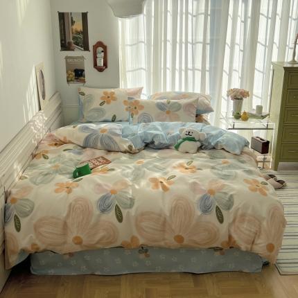 91家纺网 家纺一手货源 找家纺 （总）希文2023新款全棉13372印花四件套晚风告白系列