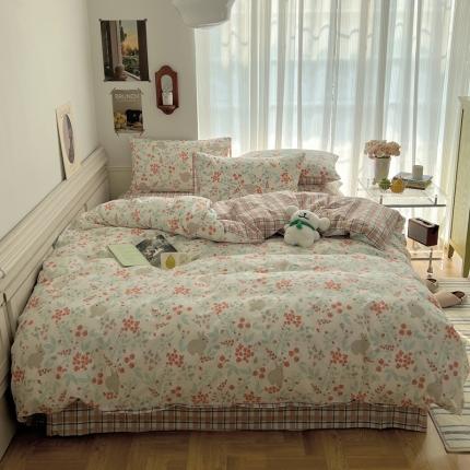 91家纺网 家纺一手货源 找家纺 （总）希文2023新款全棉13372印花四件套晚风告白系列