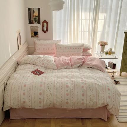 91家纺网 家纺一手货源 找家纺 （总）希文2023新款全棉13372印花四件套晚风告白系列