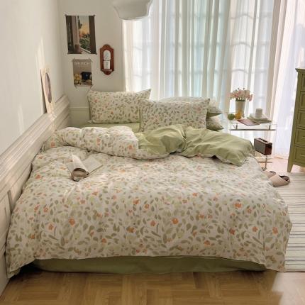 91家纺网 家纺一手货源 找家纺 （总）希文2023新款全棉13372印花四件套晚风告白系列