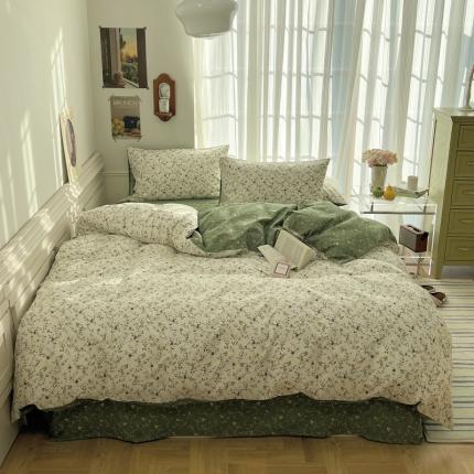 91家纺网 家纺一手货源 找家纺 （总）希文2023新款全棉13372印花四件套晚风告白系列