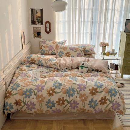 91家纺网 家纺一手货源 找家纺 （总）希文2023新款全棉13372印花四件套晚风告白系列