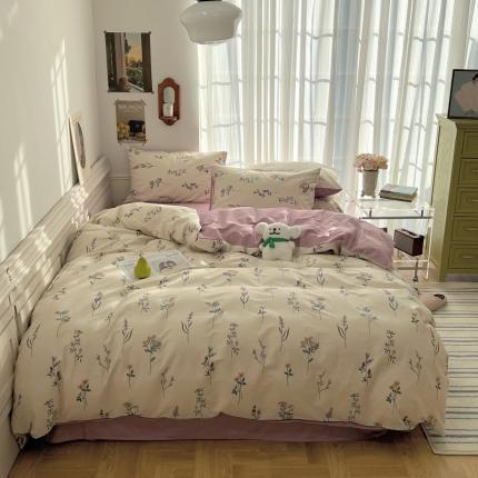 91家纺网 家纺一手货源 找家纺 （总）希文2023新款全棉13372印花四件套晚风告白系列