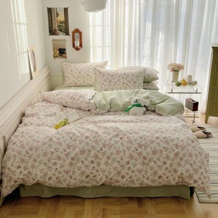 91家纺网 家纺一手货源 找家纺 （总）希文2023新款全棉13372印花四件套晚风告白系列