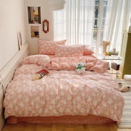 91家纺网 家纺一手货源 找家纺 （总）希文2023新款全棉13372印花四件套晚风告白系列