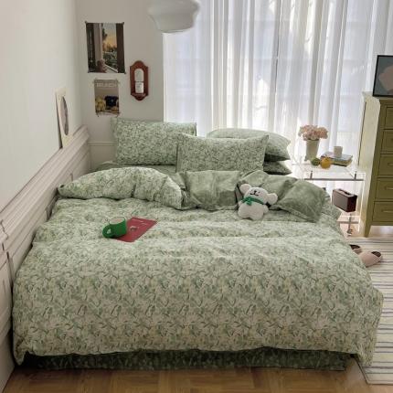 91家纺网 家纺一手货源 找家纺 （总）希文2023新款全棉13372印花四件套晚风告白系列