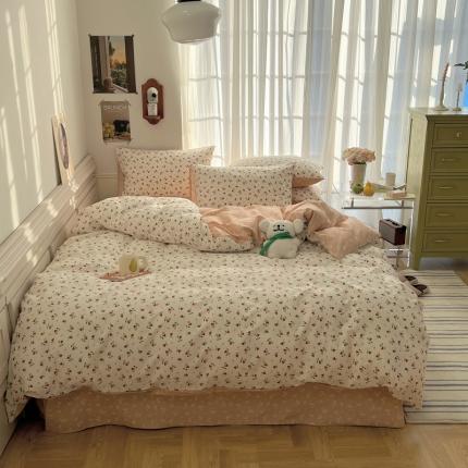 91家纺网 家纺一手货源 找家纺 （总）希文2023新款全棉13372印花四件套晚风告白系列