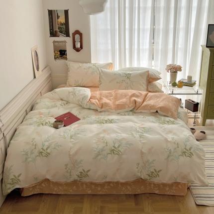 91家纺网 家纺一手货源 找家纺 （总）希文2023新款全棉13372印花四件套晚风告白系列