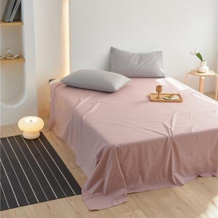 新款40S单品彩虹糖系列-床单 彩虹-粉