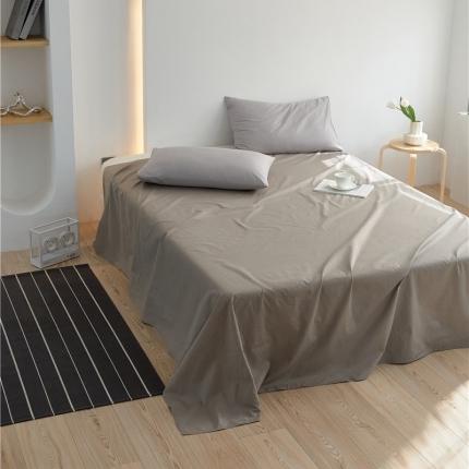 新款40S单品彩虹糖系列-床单 彩虹-中灰