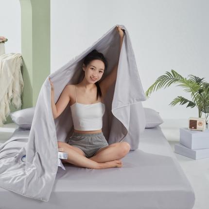 91家纺网 家纺一手货源 找家纺 （总）壹张床2025直播爆款纯色烫画水洗天丝夏被夏凉被空调被四件套