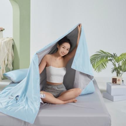 91家纺网 家纺一手货源 找家纺 （总）壹张床2025直播爆款纯色烫画水洗天丝夏被夏凉被空调被四件套