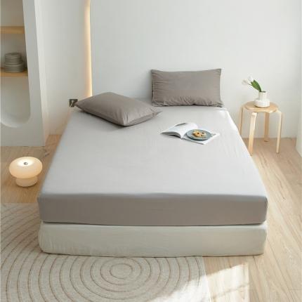 新款40S单品彩虹糖系列-床笠 彩虹-清灰