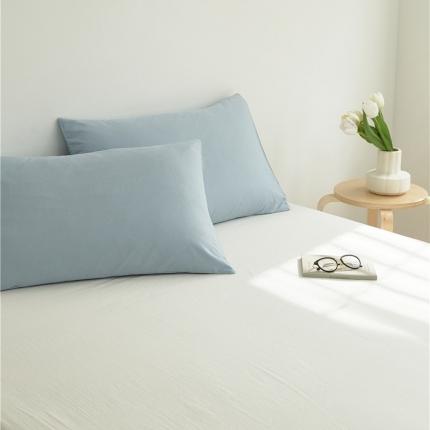 新款40S单品彩虹糖系列-枕套 彩虹-光蓝