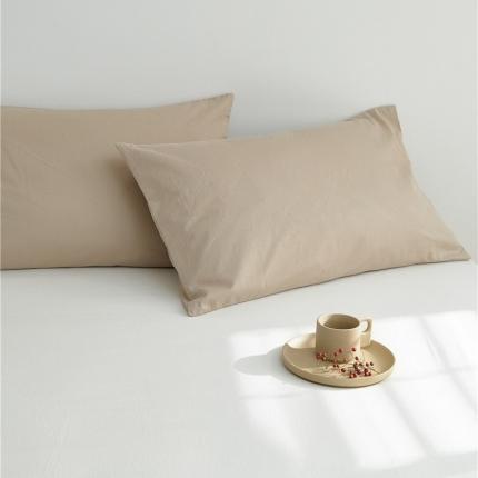 新款40S单品彩虹糖系列-枕套 彩虹-米茶